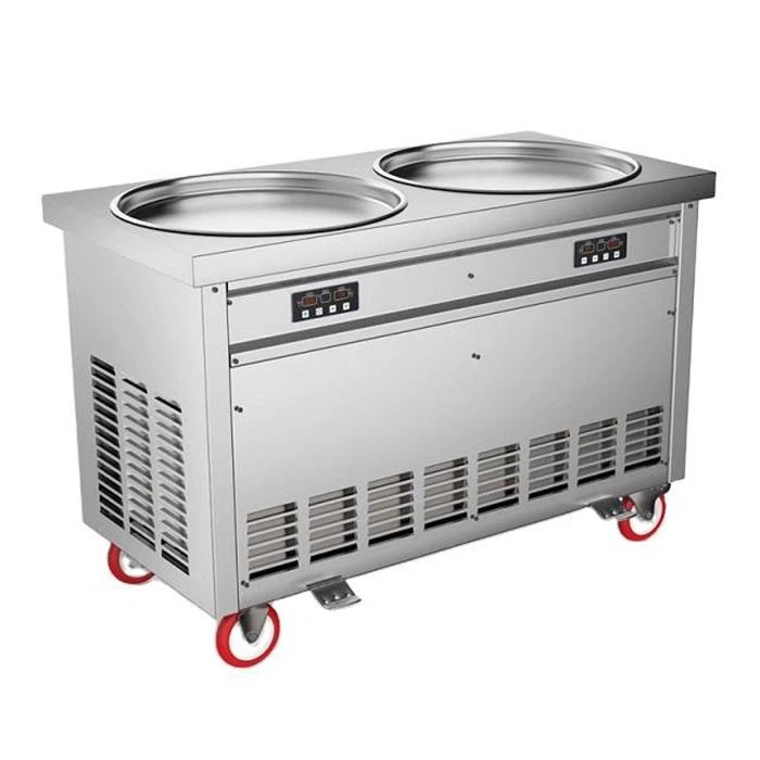 Double-pan Ice Cream Frying Machine Double-pan Ice Cream Frying Machine