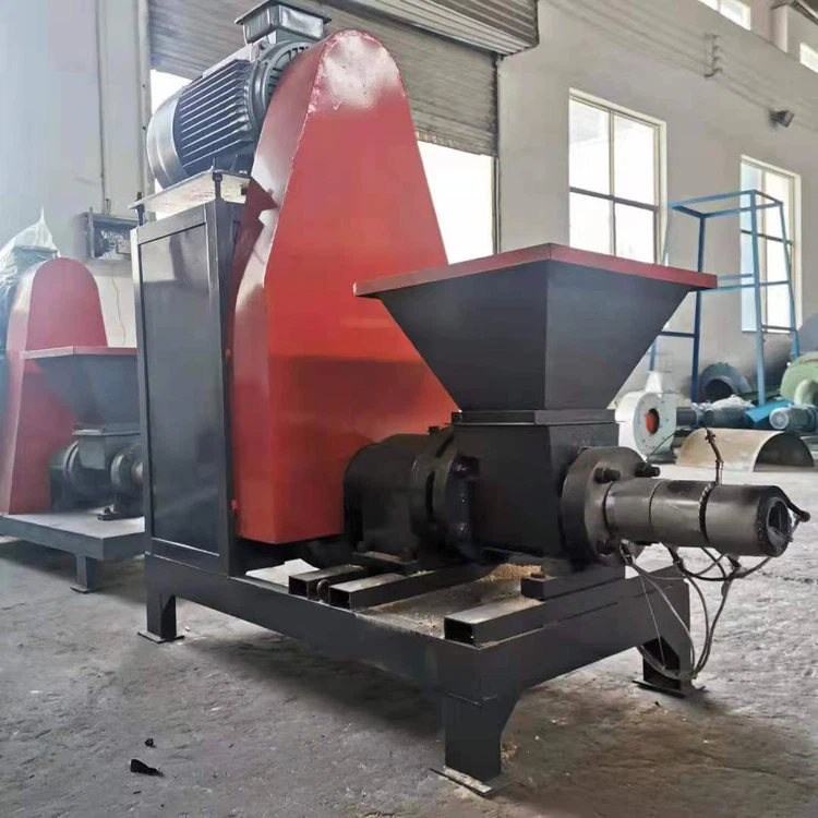 Safe wood briquette making machine Safe wood briquette making machine